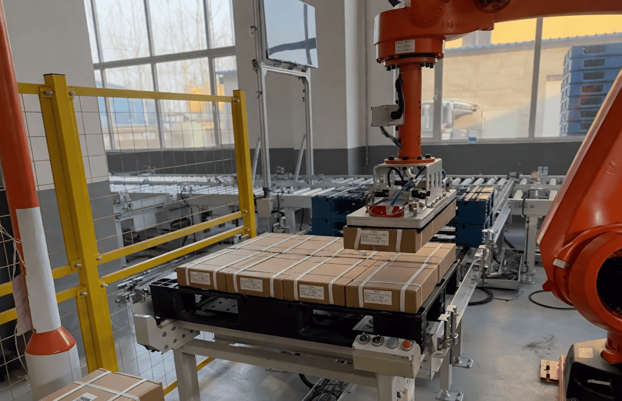 Automated Carton Depalletizing with AI + 3D Vision Automated Carton Depalletizing with AI + 3D Vision