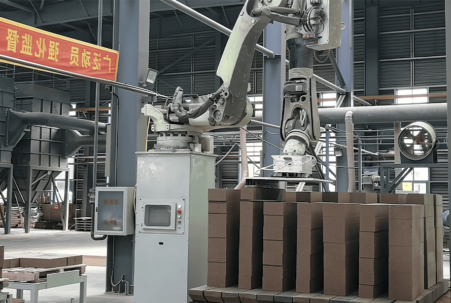3D Vision Accelerates Automated Handling for Magnesia-Calcium Brick Production